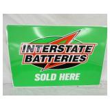 EMB. INTERSTATE BATTERIES SIGN