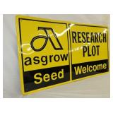 VIEW 3 LEFTSIDE EMB. ASGROW SEED SIGN