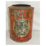 TIGER 5 CENT CHEWING TOBACCO TIN