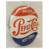 VIEW 3 LEFTSIDE PEPSI COLA ICE COLD SIGN