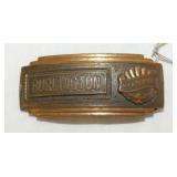 BURLINGTON HIGH SCHOOL BELT BUCKLE