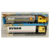 ERTL SHELL & RYDER TOY TRUCKS