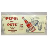 27X12 EMB. PEPSI PETE SIGN