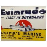 VIEW 3 EVINRUDE SIGN W/NICE GRAPHICS