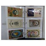 VIEW 5 EARLY HOLIDAY/GREETINGS POSTCARDS