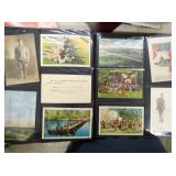VIEW 7 BOOK OF ARMY POSTCARDS