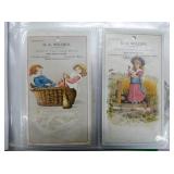 VIEW 7 BOOK OF EMB. HOLIDAY POSTCARDS