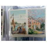 VIEW 3 BOOK OF EARLY ADV. POSTCARDS