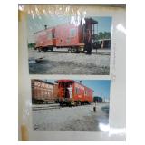 BOOK OF RR STAMPS/REAL RR PHOTOS