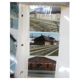 BOOK OF RR STAMPS/REAL RR PHOTOS