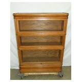 OAK 3 STACK BOOKCASE