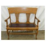 4FT. 1/4 SEWN OAK BENCH