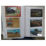 BOOK OF TRAIN POSTCARDS 