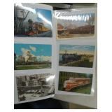 BOOK OF TRAIN POSTCARDS 