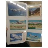 BOOK OF AVIATION POSTCARDS 