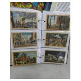BOOK OF 250 EARLY USA POSTCARDS 
