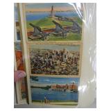 BOOK OF TRANSPORATION/BEACH POSTCARDS 