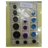 BOOK OF BUTTON/NEEDLE/THREAD SEWING CARD