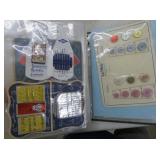 BOOK OF BUTTON/NEEDLE/THREAD SEWING CARD