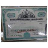 GAS-OIL/CARS/DRUG/TOBACCO STOCK CERT. 