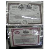 GAS-OIL/CARS/DRUG/TOBACCO STOCK CERT. 