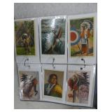 VIEW 7 BOOK OF COWBOY/INDIAN POSTCARDS 