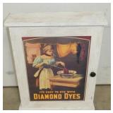 PRIM. DIAMOND DYES CABINET W/CONT. TIN 