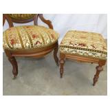 VIEW 3 WALNUT CHAIR/MATCHING STOOL