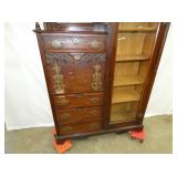 VIEW 3 W/BRASS HARDWARE-CARVED DOORS