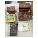 UNION/MURAD/CHESTERFIELD TOBACCO TINS