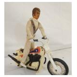 EVEL KNIEVEL FIGURE W/ MOTORCYCLE
