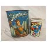 SUPERMAN CAN AND TRASH CAN
