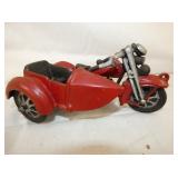 CAST MOTORCYCLE W/ SIDE CAR