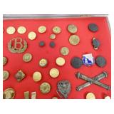 VIEW 5 VARIOUS MILITARY BUTTONS