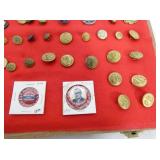 VIEW 6 VARIOUS MILITARY BUTTONS