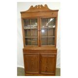 EARLY 12PANE HEART PINE STEPBACK