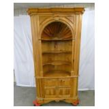 CONTIMPORARY PINE CORNER CABINET