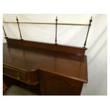 VIEW 4 MAH. SIDEBOARD W/ BRASS CALARY