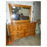 2PC. HARDROCK MAPLE DRESSER/CHEST