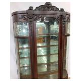 VIEW 6 ORNATE OAK LEADED GLASS CHINA