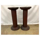 VIEW 2 CLOSEUP PINE PEDESTALS