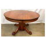 48IN PINE PEDESTAL TABLE