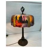 32IN VINTAGE PARLOR LAMP