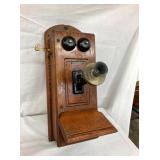 OAK SUMPTER WALL TELEPHONE