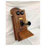 OAK SUMPTER WALL TELEPHONE