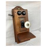 OAK SUMPTER WALL TELEPHONE