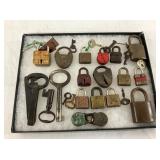 LOT SEV. BRASS, EAGLE, BISON ETC LOCKS
