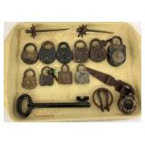 (13) LOCKS, BLACKSMITH KEYS, GENERAL ETC