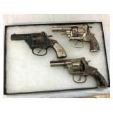 (3) STEVENS SHOT, DANDY, DIXIE PISTOLS