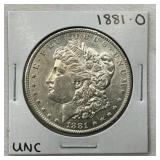 1881 O UNC MORGAN SILVER DOLLAR